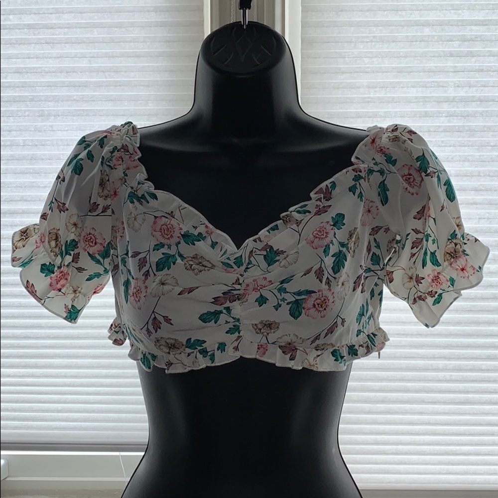 off the shoulder crop top